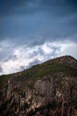 clouds over the mountain