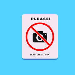 no photo signs