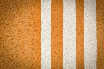 Fototapeta premium Orange background with white stripes, place for text