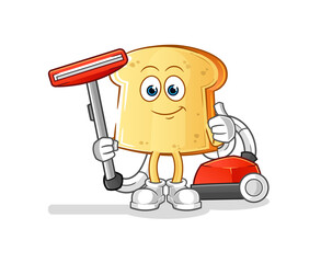 white bread clean with a vacuum . character vector