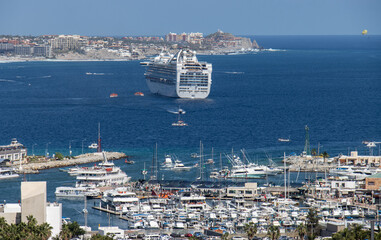 view of the port Cabo San Lucas Mexico