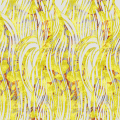 Modern seamless abstract pattern. Mix of animalistic striped plot and botanical silhouettes for textile and summer fabric design