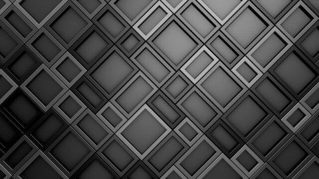 Rhombus Background. Abstract motion, loop, two color, 3d rendering, 4k resolution
