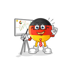 german flag marketing character. cartoon mascot vector