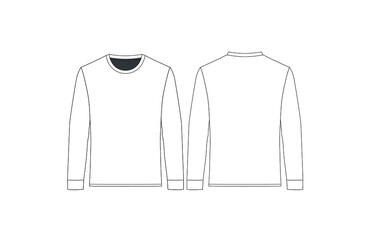 Illustration of black and white shirt