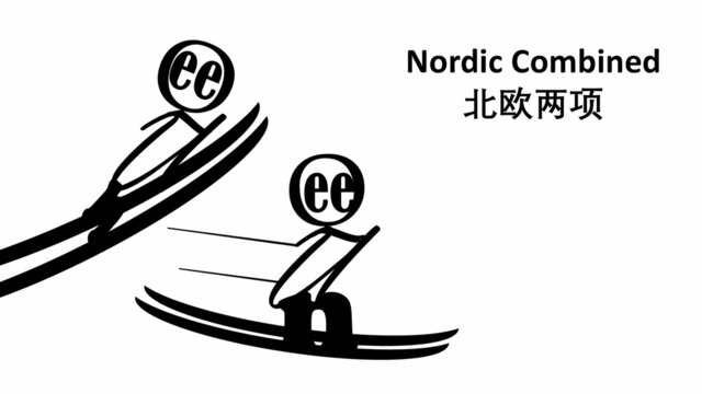 Pictogram For Nordic Combined