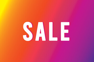 Gradient background sale banner for email headers and sale advertising 