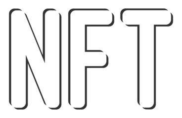 NFT Non-Fungible Tokens Digital Art Concept