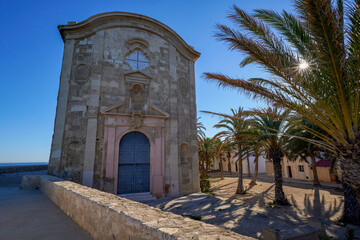 Fototapeta premium Saint Peter and Saint Paul church in Tabarca island, Alicante, Spain