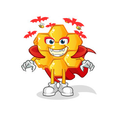 honey pattern Dracula illustration. character vector