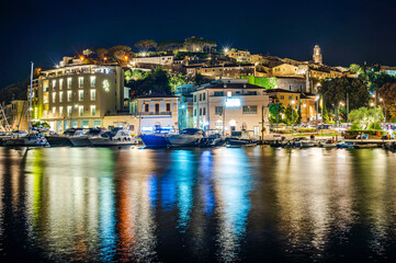 Night view of Castiglione della Pescaia