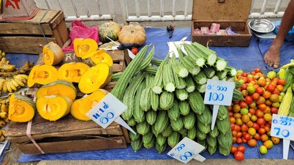 vegetables on market