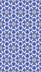 seamless pattern blue lines tile background
