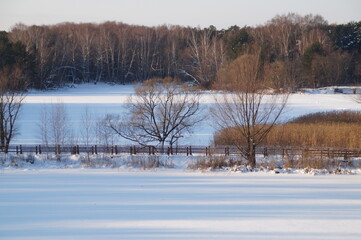 river in winter