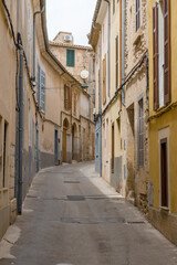 Fototapeta na wymiar Romantic and cosy streets and views in the picturesque small town Fornalutx, Majorca, Spain