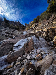 rocks in the mountains