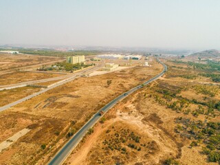 Aerial topography of Idu Industrial Layout, Abuja, Nigeria