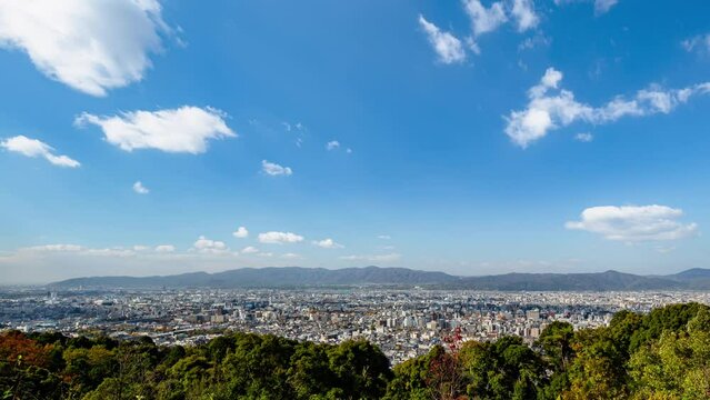 展望台から京都市内を望む