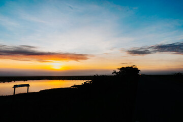 beautiful and spectacular Colombian sunrise