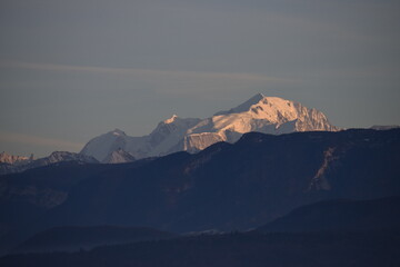 Landscape with mountain in France