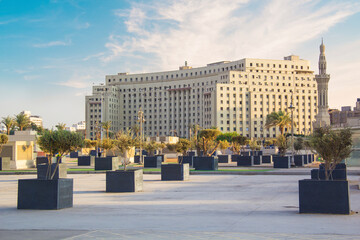 CAIRO, EGYPT - DECEMBER 29, 2021: Tahrir Square view in Cairo, Egypt