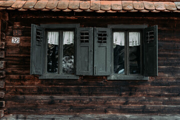 Fototapeta na wymiar old window in the house
