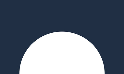 navy background with white semi-circle below