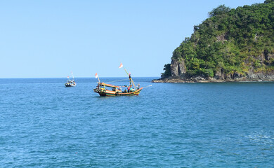 Obraz premium boat on the sea