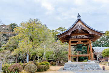 Fototapeta premium 冬の豊前善光寺 大分県宇佐市 Buzen-Zenkoji Temple in winter. Ooita-ken Usa city