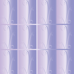 Pattern on rectangles of lilac-purple color.3d.