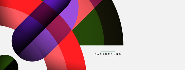 Fototapeta premium Trendy shapes, color minimal design composition, lines and shadows for wallpaper banner background or landing page