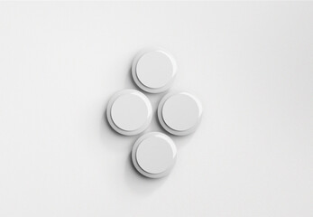 Button badge pin tag mockup