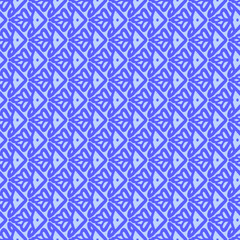 tile with dark blue abstract fish drawn on a light blue background, vector pattern