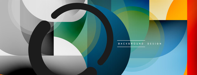 Geometrical minimal wallpaper. Geometric shapes. Vector illustration for wallpaper banner background or landing page