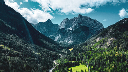 Green Forested Mountain Valley © ANITEK MEDIA 