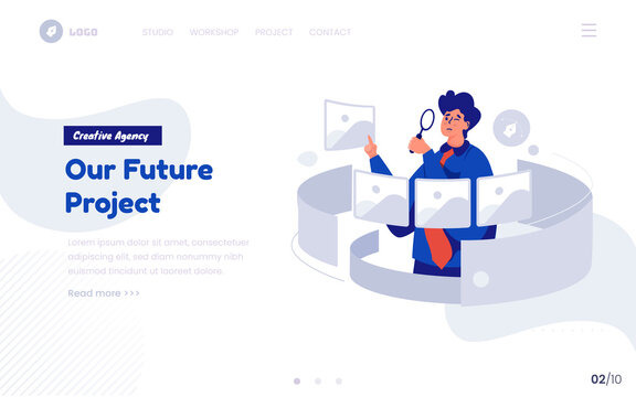 Our future project gallery concept for website or landing page