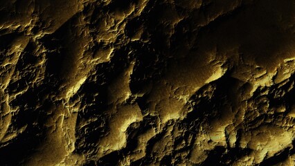 3d render of abstract planet surface with high detailed relief