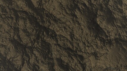 3d render of abstract planet surface with high detailed relief