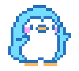 penguin pixel art.