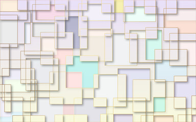  abstract background with squares Rectangles and squares. Seamless ornament. Seamless background of rectangular shapes. Vector illustration