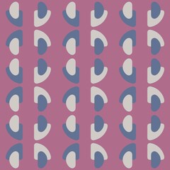 Rounded abstract seamless pattern - accent for any surfaces.