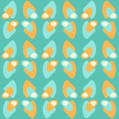 Rounded abstract seamless pattern - accent for any surfaces.