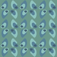 Rounded abstract seamless pattern - accent for any surfaces.