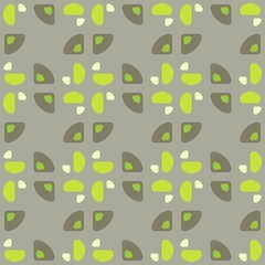 Rounded abstract seamless pattern - accent for any surfaces.