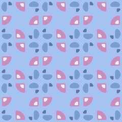 Rounded abstract seamless pattern - accent for any surfaces.