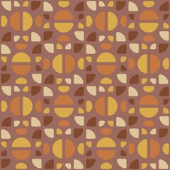 Rounded abstract seamless pattern - accent for any surfaces.