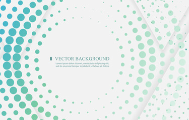 White vector background color abstract halftone circle design