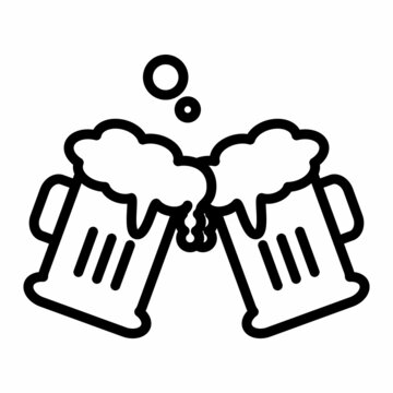 Beer Icon Design Vector Logo Template Illustration Sign And Symbol