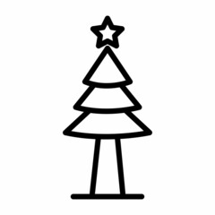 Fototapeta premium Christmas Tree Icon Design Vector Logo Template Illustration Sign And Symbol