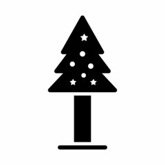 Christmas Tree Icon Design Vector Logo Template Illustration Sign And Symbol